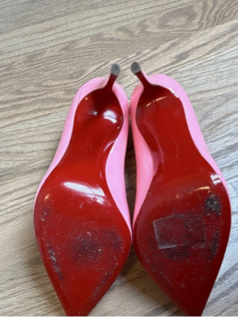 Christian Louboutin Pink Patent Pigalle Follies Size 39 - Picture 4 of 4